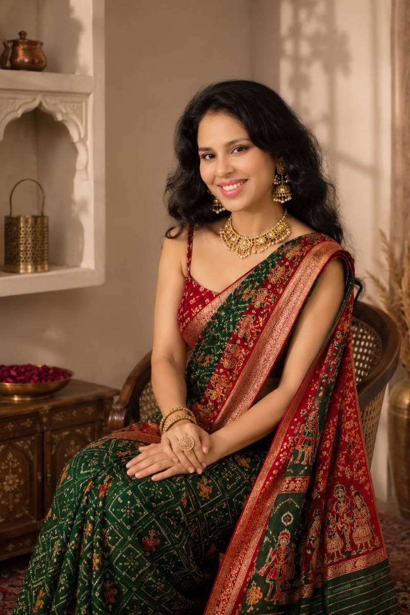 Rajwadi Gaj Yatra Saree - Image 2