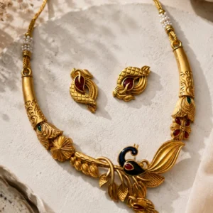 Mayurika Royale – Peacock Heritage Necklace Set