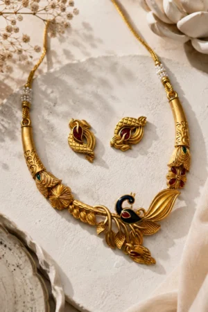Mayurika Royale – Peacock Heritage Necklace Set