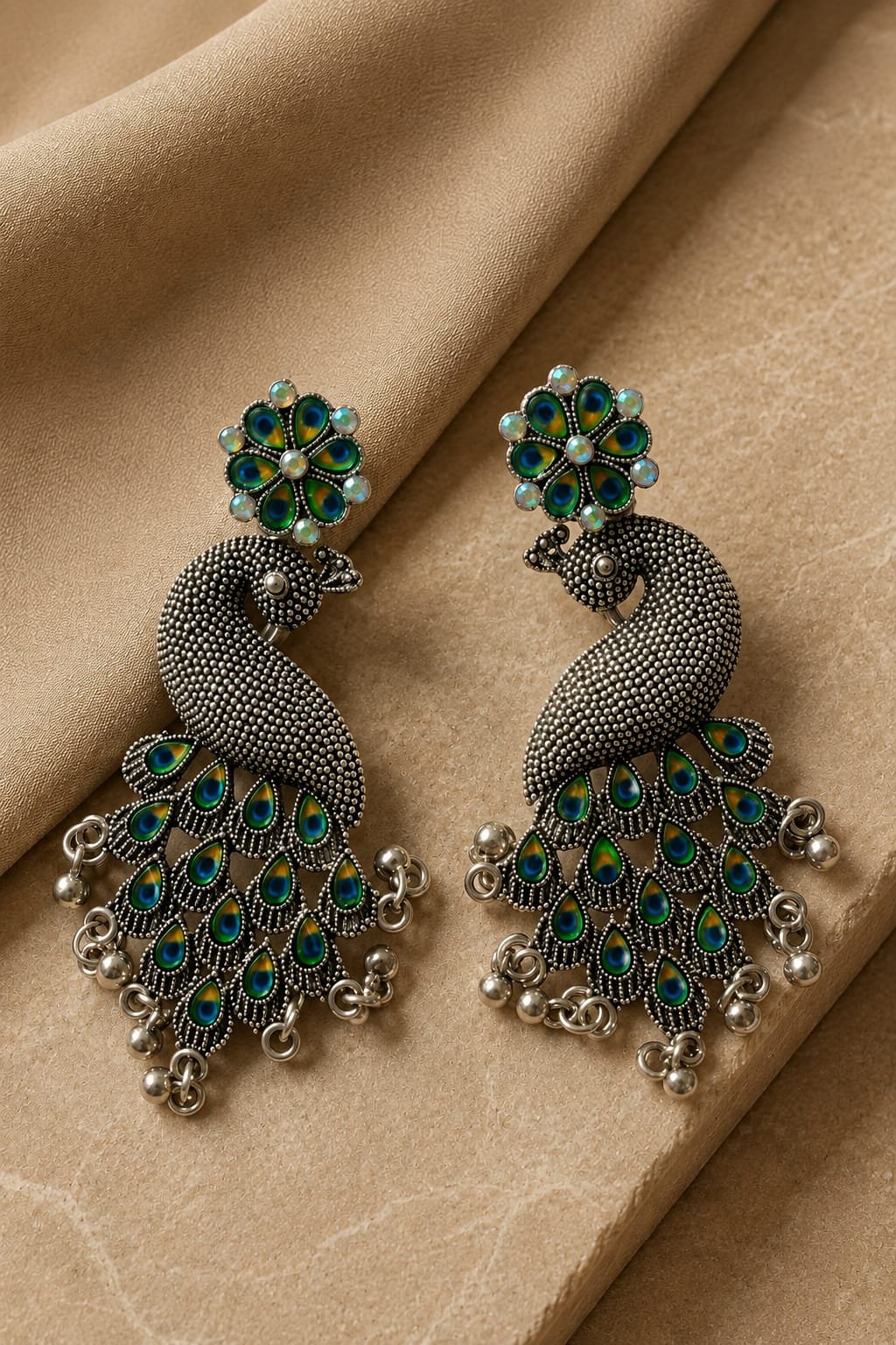 *Royal Peacock Heritage Earrings*