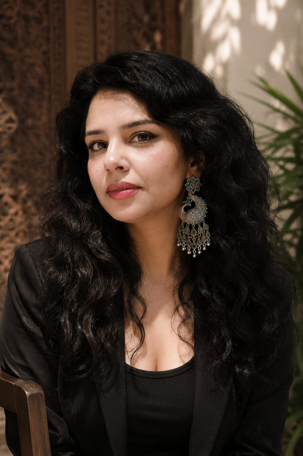 *Royal Peacock Heritage Earrings* - Image 3