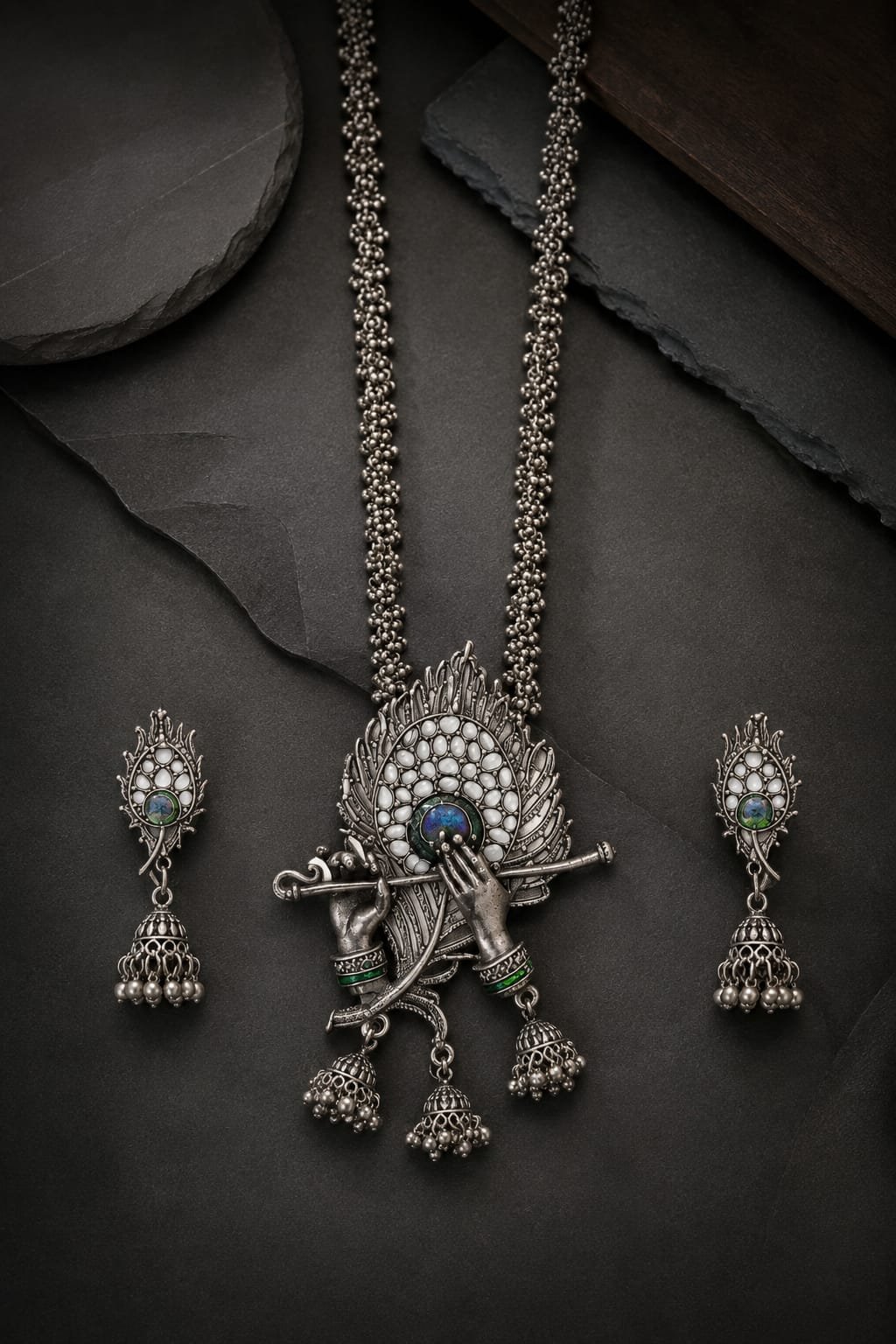 Raasleela Reverie – Handcrafted Terracotta Jewellery Set*