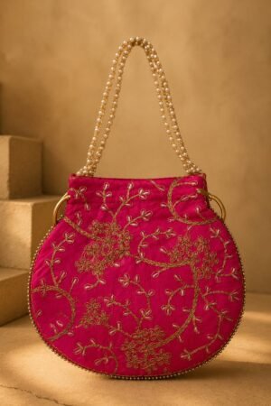 *Resham Potli– Hand-Embroidered Heritage Bag*