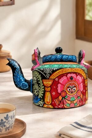 Tea Kettle with Jagannath, Balabhadra & Subhadra